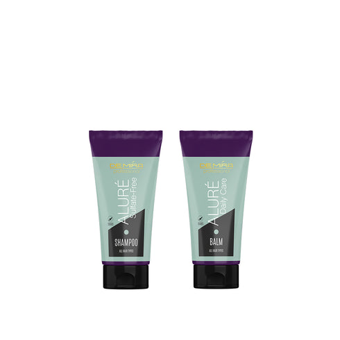 Набор безсульфатный шампунь и бальзам для всех типов волос "DeMira Professional" ALURÉ Sulfate-Free, 90 мл