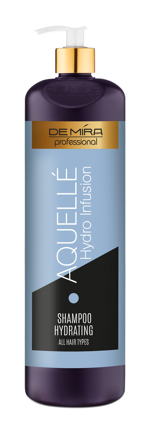 Зволожуючий шампунь для всіх типів волосся "DeMira Professional" AQUELLÉ Hydro Infusion, 1000 мл