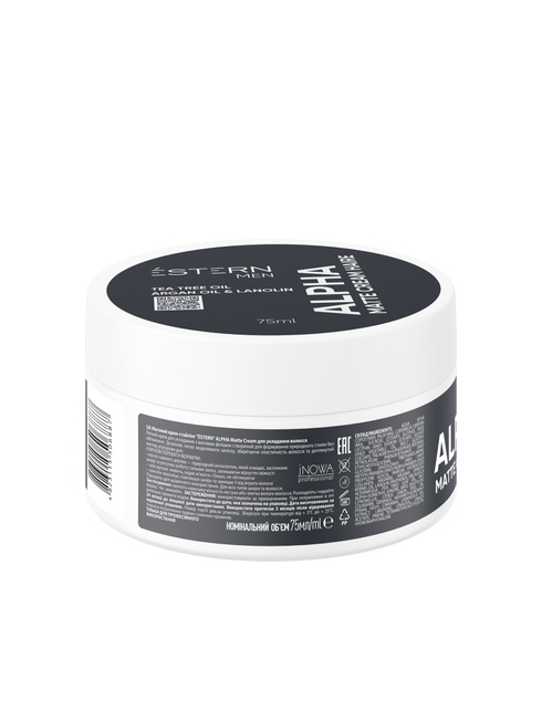 Матовый крем-стайлинг" "ÉSTERN" ALPHA Matte Cream для укладки волос 75 мл