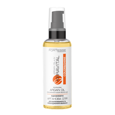 Аргановое масло для волос «FORTESSE» KeraVital Color&Shine с UV-фильтром, 60 мл