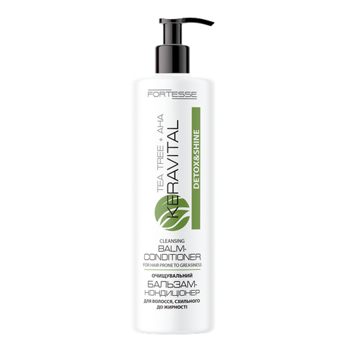 Бальзам-кондиционер "FORTESSE" KeraVital Detox&Shine с чайным деревом и AHA-кислотами, 400 мл