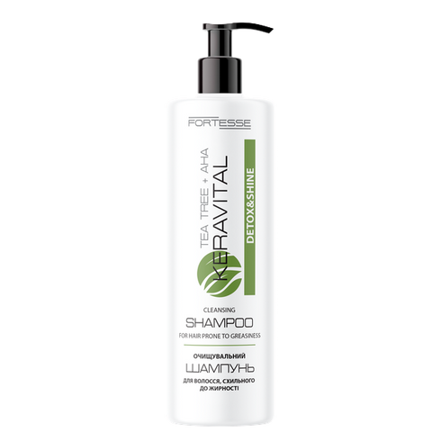 Шампунь "FORTESSE" KeraVital Detox&Shine с чайным деревом и AHA-кислотами, 400 мл