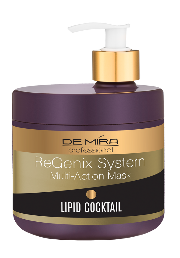 Ліпідна коктейль-маска "DeMira Professional" ReGenix System Multi-Action Mask, 500 мл