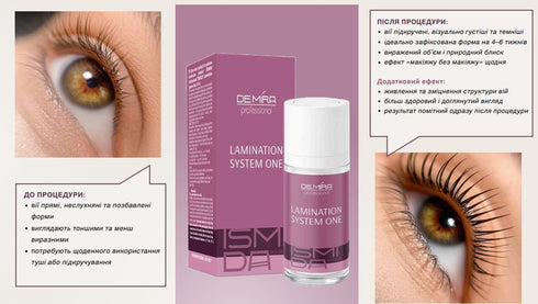 Одношаговое средство для ламинирования ресниц и бровей DEMIRA Professional "ISMIDA" Lamination System One, 10 мл