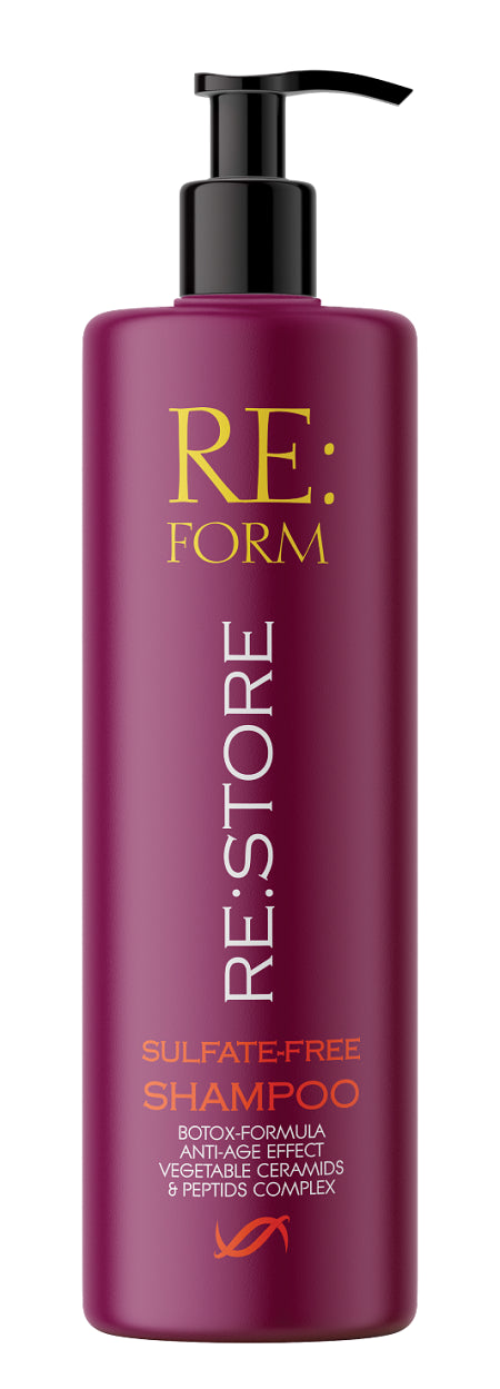 RE:FORM Наповнюючий безсульфатний шампунь "RE:STORE" відновлення і заповнення волосся, 400 мл