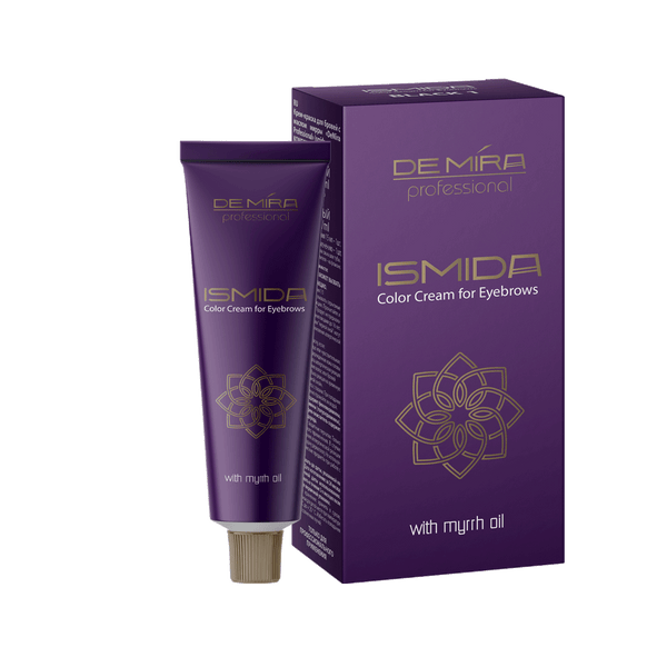 Крем-фарба для брів з олією мірри DeMira Professional Ismida чорний 20 мл+20мл (27815.001)